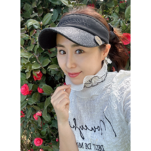 휴스토니 프릴 레이스 UV자외선차단 여성 넥워머 목토시, 화이트스티치