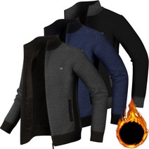 남자 골프 니트 집업 가디건 겨울 기모 자켓 남성 골프웨어 상의 점퍼 골프복 필드 연습복