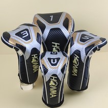 honma 혼마 골프 클럽 세트 1호 목제 클럽 세트 볼 헤드 우드 퍼터 커버 캡 세트, 베레스 1 우드 슬리브 드라이버