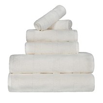 SUPERIOR 100% 터키산 면 500 GSM 퀵 드라이 6피스 타월 세트 페이스 2개 핸드 2개 목욕 타월 2개 욕실 베이직 스파 목욕 샤워 건조 필수품 부드러, 3 Piece Towel Set, Silver