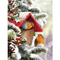 보석 십자수 다이아몬드 페인팅 새 모조 사진 자수 판매 동물 모자이크 공예 키트, 9926+Full Square 20X30cm