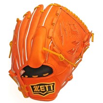 ZETT 선수보급형 올라운드/투수 글러브 (정우람 모델) 오렌지 12인치 좌우선택, 우투 (왼손착용)