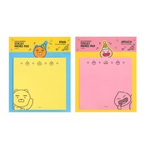 카카오프렌즈 20 해피모먼트 정사각 점착 메모지, 라이언