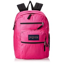 JanSport 빅 스튜던트 백팩 블랙 원사이즈, Bright Beet