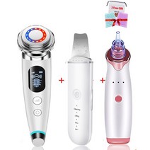 EMS 페이셜 메소 테라피 페이스 마사지 바디 슬리밍 초음파 스킨 스크러버 블랙 헤드 리무버 모공 클리너, 1-쇼로
