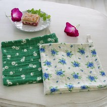 빈티지 시엘로 키친크로스 겸 매트, 초록숲, 1개