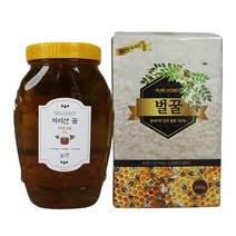 지리산 산청 100% 자연산꿀 국산 잡화꿀 토종 천연 벌꿀 선물용 2.4kg, 단품, 단품