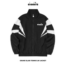 [국내배송] 디아도라 그랜드 슬램 남여공용 커플 아노락 바람막이 트레이닝복 오버핏 테니스자켓 블랙