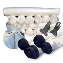 상인농자재 카시미론 삼중이불 보온덮게 보온용솜 하우스이불 비닐하우스 단열자재, 삼중이불) 폭 2.4m 길이 20m, 1개