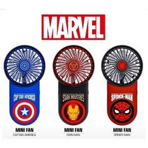 MARVEL USB충전식 3단계조절 미니FAN 선풍기 1개, 스파이더맨, 미니선풍기