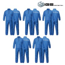 카멜로 작업복 투피스 여름 방진복 메쉬 피스복 K022-M 블루 5세트, XL