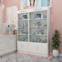 유리장식장 위스키진열장 양주장 잠금 미용실 제품 디스플레이 파티션 맞춤 캐비닛이있는 디스플레이 캐비닛 투명 슬라이딩 유리 도어 스포트라이트 보내기, 유리문 20015030 콤비네이션 웜 화이트
