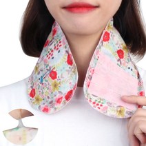 풋인솔 목주름관리 넥 링클 스카프 플라워 넥마스크팩, 1개, 1개