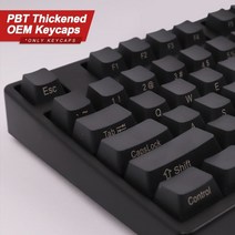 디자인키보드 해피해킹 리얼포스 저소음 키보드 기계식 키 캡 검정 pbt oem 232, 인쇄 없음
