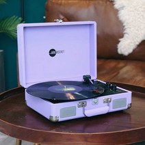 감성 아날로그 턴테이블 CD 라디오 엘피판 카세트 레코드판 장식, 블루 벨벳