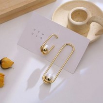 모던 시크 진주 골드 귀걸이 귀고리 여성 브랜드 쇼핑몰 데일리