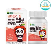 철분 정 츄어블 추어블 성장 어린이 키즈 비헴철 식약청인정 유아철분 영양제, 1통, 유아철분제 60정