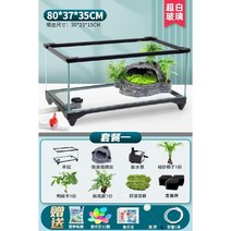 선베드 거북이 거북 어항 수조 키우기 반수생 육지, 80cm