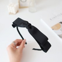 제니머리띠 얇은 리본머리띠 골지헤어밴드