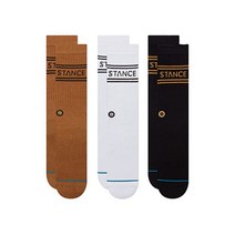 스탠스 Stance 베이직 기본 크루 양말 3팩 5종, Gold