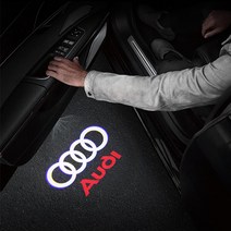아우디 A6 4k 무결점 유리가공 LED 도어라이트 1ps C8, 원형스타일