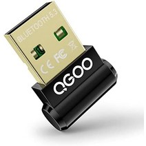 pc용 usb 블루투스 어댑터 - qgoo 블루투스 동글 5.3 edr 데스크탑 컴퓨터용 무선 블루투스 수신기 노트북 블루투스 헤드폰 헤드셋 키보드 마우스 스피커 프린터, bt-531