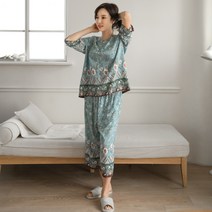 엄마옷 마담4060 브이넥홈웨어상하세트-RHW302002-