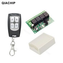 리모컨 찾기 QIACHIP-433Mhz 제어 DC 12V 24V 10A 무선 스위치 4CH 릴레이 모듈 수신기 및 EV1527 RF 송신, 05 1 RC and 1 Receiver