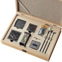 순수 구리 연소 블루 인센스 세트 고급 씰 도구 파우더 입장 샹윤 버너, Set 3