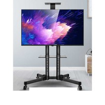 회의용 전시용 모니터 스탠드 32 70 인치 탈착식 거치, 32-75인치  하부 트레이하네스 구멍 포함