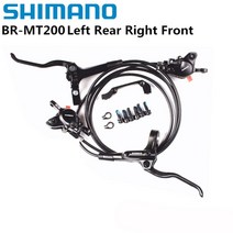 자전거 브레이크 shimano mt200 bl br mtb e-bike 유압 디스크 산악 전기 왼쪽 전면 오른쪽 후면 세트, mt200 l r r f 2