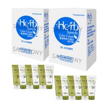 동성제약 허브 스피디 칼라 크림 염색약 1 2제 각 60g 천연유래성분, 6개, 2호소프트블랙