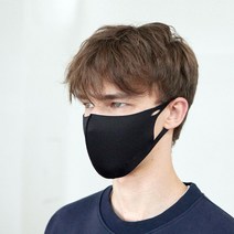 [국산] KS강신 패션마스크 10매입, M, 블랙