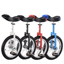 외발자전거 unicycle 허리 근육 강화 훈련 밸런스잡기, 16인치 옐로우