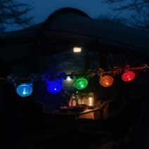 솔라콤 스트링 가드 캠핑 텐트 감성조명 자전거 안전용품, 파랑