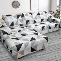 쇼파커버링 가죽교체 소파꺼짐 엘라스틱 잎 프린트 커버 거실 코너 체어 롱, 03 1pc Large 190-230cm, 23 color 23