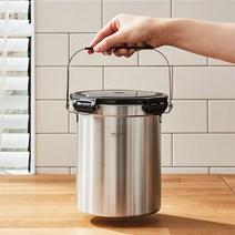 냄새가 안나는 가정용 스텐 음식물쓰레기통 3L 2종 처리기 씽크대, 라이트 그레이(LIV23N1)