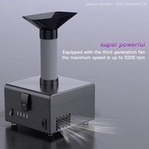 납땜집진기ZJ-802S 연기 추출기 데스크탑 납땜 청정기 먼지 정화 시스템 전화 수리 용접 흡수, 한개옵션0