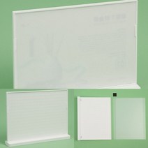 T자 가로형 아크릴 쇼케이스(A4) (화이트) 파티션꽂이 아크릴리플렛꽂이 A4아크릴포켓