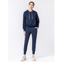 아키클래식 동아쇼핑점 여성 데일리 트레이닝복 아이콘 로고 후드 조거팬츠 세트 네이비 AKAHAUW20609