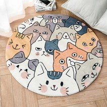 만화 어린이 라운드 카펫 홈 러그