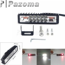 오토바이어셈블리 오토바이 부품 호환 1x 방수 12-24v 18w led 헤드 라이트 보조 안개 램프 스포트라이트 작업 조명 바 할리 다이나 softail sportster, 4060 led 바