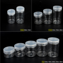 마켓애월 다용도 원형 투명 보관함 4.8CM - 100ML, 7cm - 300ml, 1개