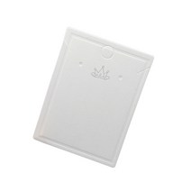 피케이몰 100매입 악세사리 포장용 종이택 귀걸이 목걸이 포장지, 100매, 단색