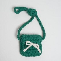아트박스/미스티코티타 [DIY] 미스티코티타 댓츠미니크로스백 Thats Mini Cross bag mystikotita crochet 패브릭얀 털실 뜨개질 패키지, 그리너리