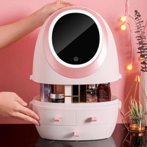 차량용냉온장고 스킨 케어 미니 냉장고 LED 라이트 미러 보호 화장품 뷰티 자동차 홈 여행 USB 충전 BX601155807 L3, 03 BX60 31155807 L3
