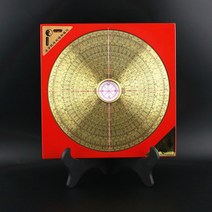 패철 나경 풍수 나침반 음양택 지리 유압식 삼합 현공 구리 휴대용 전문가용, 2인치 노란색, 1개