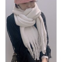 롱롱한 타탄체크 빅체크 뽀송뽀송한 앙고라 고급진 컬러 남녀 공용 머플러