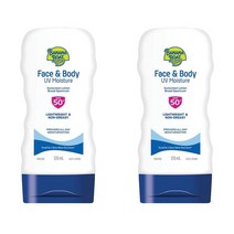 Banana Boat 바나나보트 얼굴 & 바디 UV 모이스처 SPF 50+ 120ml 2팩