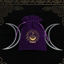 나비 타로 식탁보 보드 게임 카드 놀이 가방 룬 별자리 마녀 점술 졸라 매는 끈 벨벳 보관 126444, 13x18cm, 스타일 24